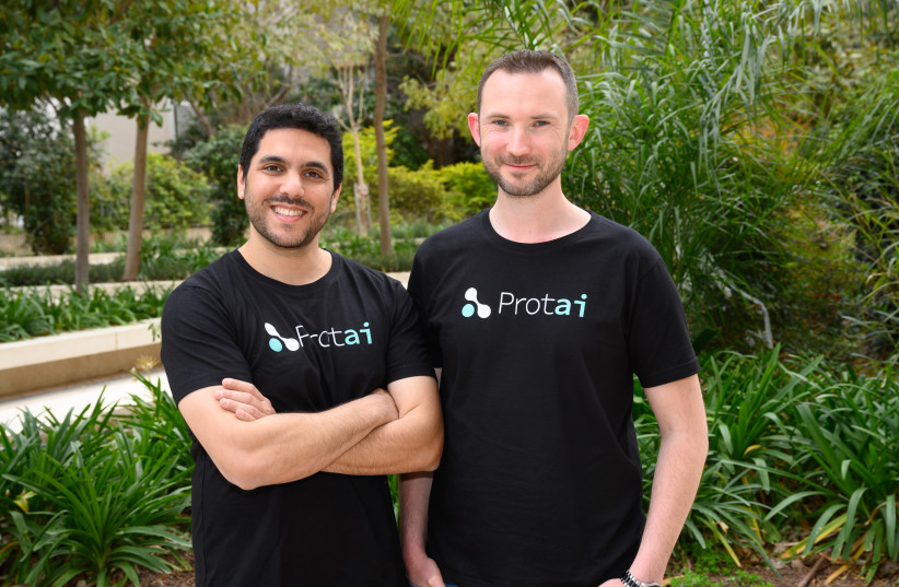  (Left to right) Protai founders Eran Seger, CEO, and Kirill Pevzner, CTO. (photo credit: David Garb)