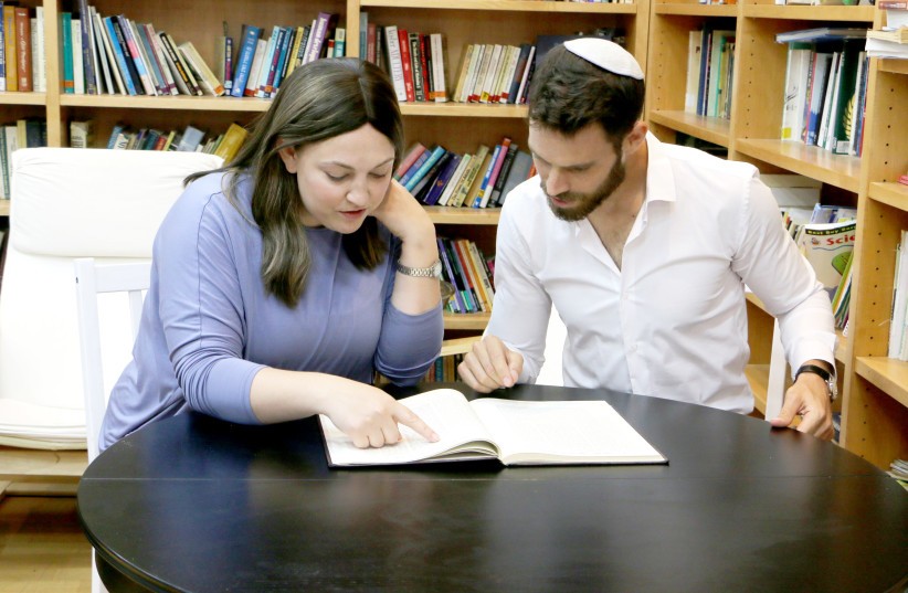  IS THERE a place for both women’s and men’s learning when it comes to Halacha? (Illustrative) (credit: Warren Burstein, Jewish Life Photo Bank)