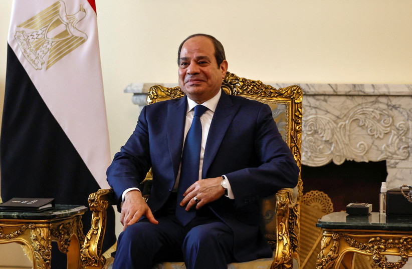 Egyptian President Abdel Fattah al-Sisi (photo credit: KHALED DESOUKI/POOL VIA REUTERS)