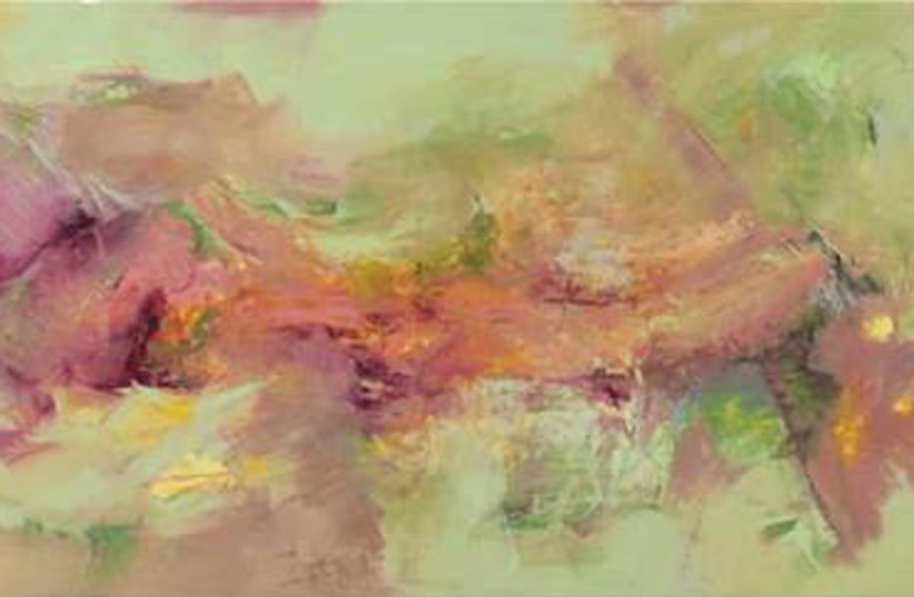  Beverly Barkat_#495_Oil on canvas_100 × 193 cm (76 × 39.4 in)_2020 (credit: Da Xiang Art Space)