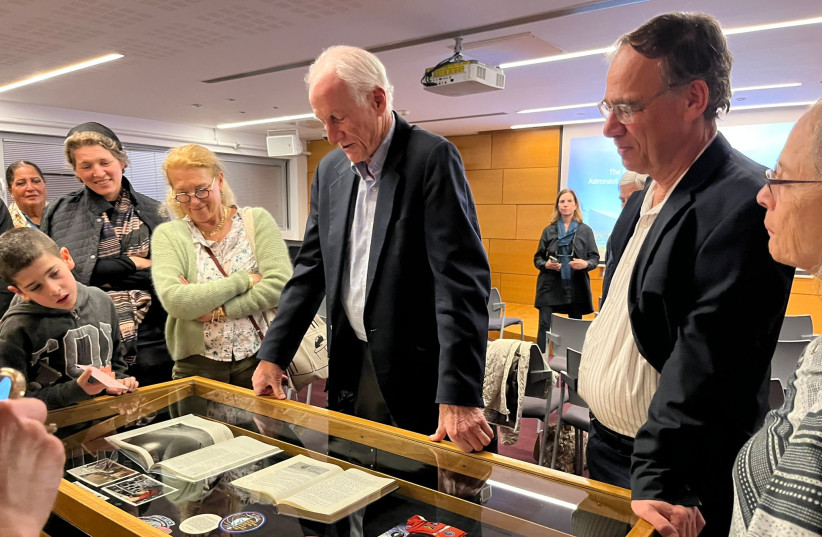  from the dedication of the ''jeff hoffman archive'' at the National Library of Israel. (credit: RACHEL RAZ)