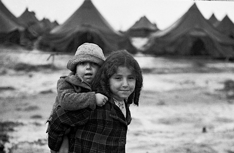  Children in an Israeli transit camp, 1951 (credit: GPO)