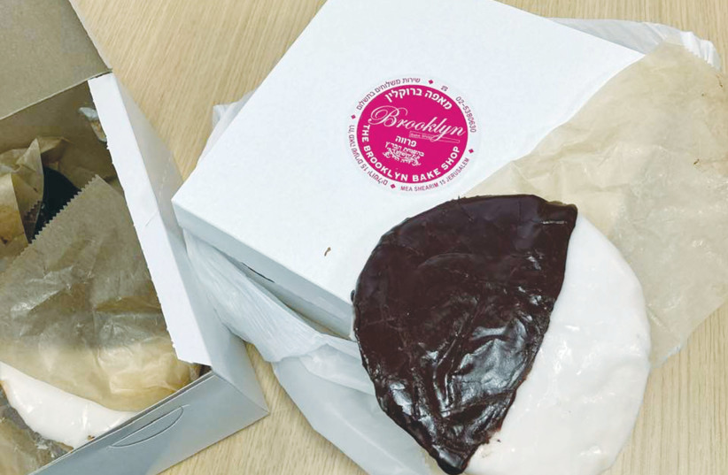  THE ALWAYS fresh, always enormous black-and-white cookie. (credit: ERICA SCHACHNE)