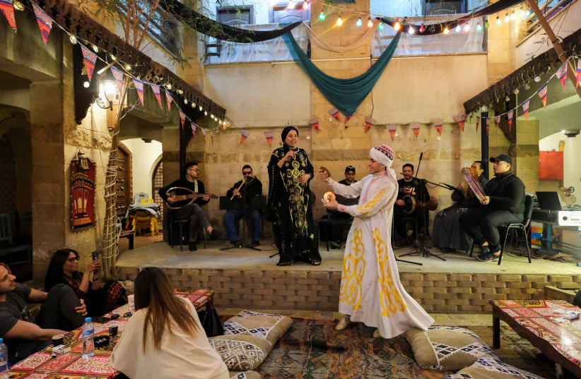 Egyptian women artists take to religious singing, popularly known as ''Inshad'', in old Cairo (credit: REUTERS)