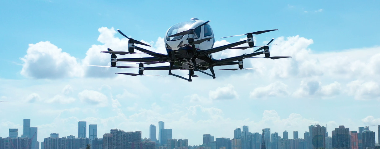  EHANG’S AUTONOMOUS aerial passenger drone.