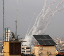 Se lanzan cohetes a Israel desde Gaza, 10 de mayo de 2021
