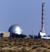 View of the Israeli nuclear facility in the Negev Desert outside Dimona 