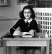 Anne Frank at her writing table in 1940; how many Anne Franks were lost in the Holocaust?