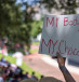  A protester holds a sign during nationwide demonstrations following the leaked Supreme Court opinion suggesting the possibility of overturning the Roe v. Wade abortion rights decision, at Duncan Plaza in New Orleans, Louisiana, US, May 14, 2022. 