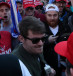 Supporters of the America First ideology and U.S. President Donald Trump cheer on Nick Fuentes, a leader of the America First movement and a white nationalist, as he makes his way through the crowd for a speech during the "Stop the Steal" and "Million MAGA March" protests, November 14, 2020.