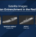  Satellite images of four Iranian military ships spotted in the Red Sea, shown by Israel's Defense Minister Benny Gantz, on July 5, 2022.