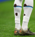 Soccer Football - FIFA World Cup Qatar 2022 - Group B - Wales v England - Ahmad Bin Ali Stadium, Al Rayyan, Qatar - November 29, 2022 General view of England's Bukayo Saka socks.
