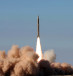  An Iranian missile takes off in 2008 during a test. 