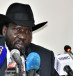  South Sudan's President Salva Kiir addresses a news conference at the State House in Juba, South Sudan March 28, 2022