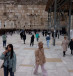 Women are seen walking across the Western Wall site in a photo taken February 9, 2023 