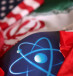  Atomic symbol and USA and Iranian flags are seen in this illustration taken, September 8, 2022.