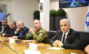  Prime Minister Yair Lapid holds a situational assessment during Operation Breaking Dawn, August 6, 2022