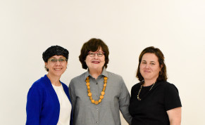  Dr. Yael Ziegler (L), rosh batei midrash and academic director of Matan – The Sadie Rennert Women’s Institute for Torah Studies; Rabbanit Malke Bina, president of Matan; and Chaya Bina-Katz, Matan CEO. 