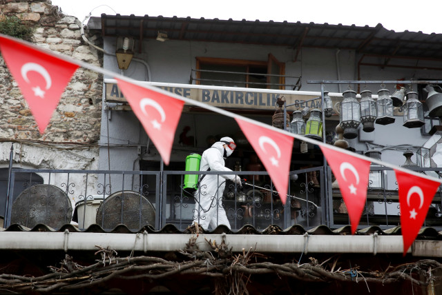 The spread of the coronavirus disease (COVID-19) in Istanbul, Turkey (photo credit: REUTERS/UMIT BEKTAS)