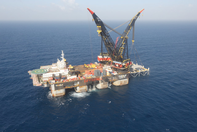 ISRAEL’S GAS fields include some of the largest discovered anywhere in the world since 2010, including the Leviathan natural gas field, off the coast of Haifa. (photo credit: ALBATROSS)