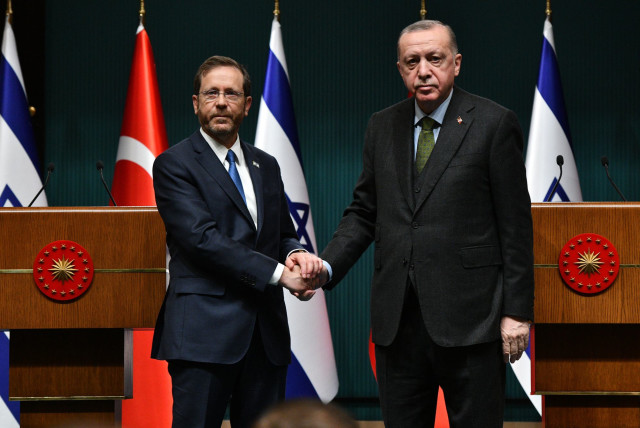 Isaac Herzog advances Israel-Turkey ties in meeting with Erdogan - The  Jerusalem Post
