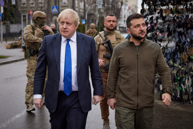 UK's Johnson offers more armored vehicles and missiles to Ukraine - The Jerusalem Post