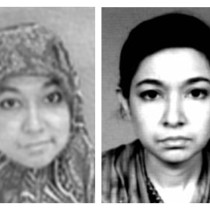 Aafia Siddiqui is shown in this FBI combo photo released in Washington on May 26, 2004.