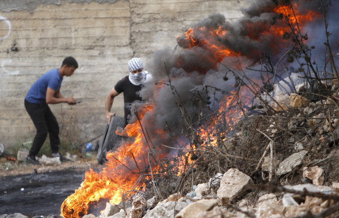Palestinians demonstrate and clash with Israeli security forces in support to the escape of the six Palestinian prisoners from the Israeli prison of Gilboa in the village of Kafr Qaddoum, west of Nablus in the West Bank on September 10, 2021 (NASSER ISHTAYEH/FLASH90).
