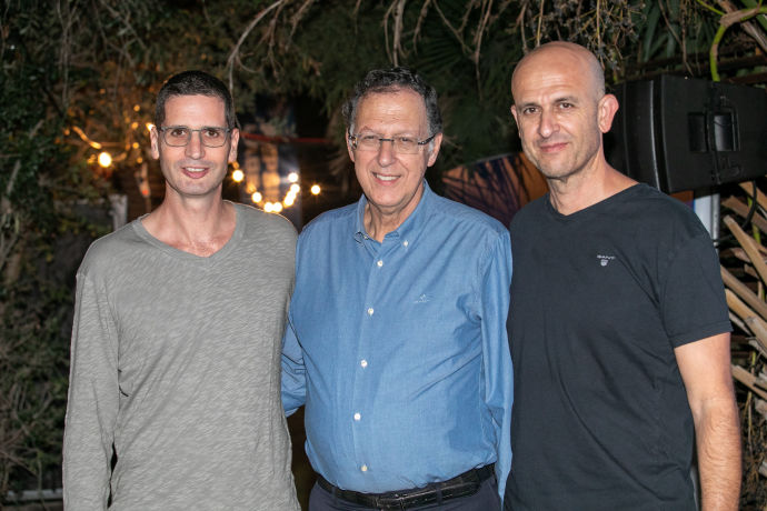 Eyal Dror, Jacques Bar and Eyal Shohat (Credit: Efrat Sa’ar)