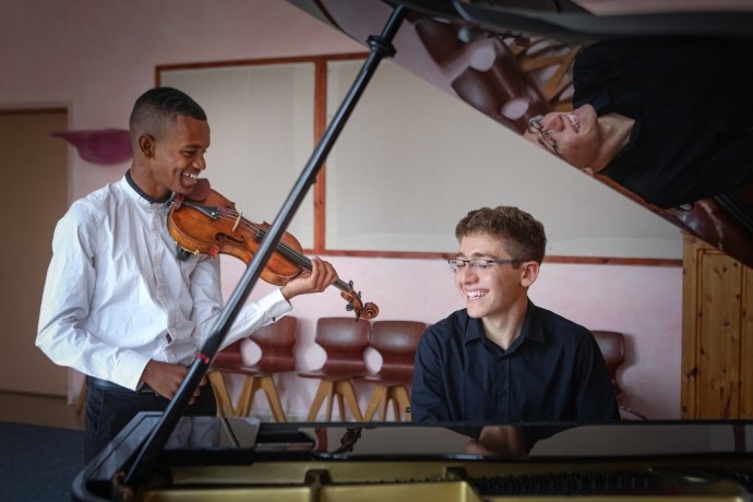 VIOLIN-PIANO duet at the Conservatory (Credit: Yael Ilan)