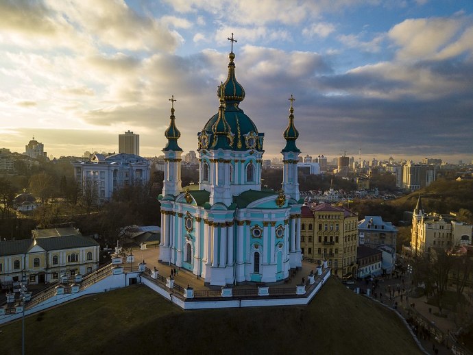 St. Andrew’s Church, Kyiv (Credit: Wikimedia Commons)