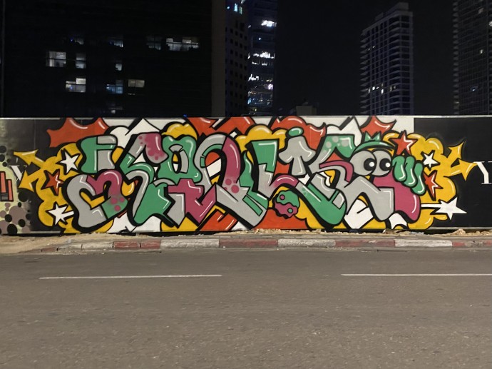 Graffiti artist COOL  (Credit: Aviad Dadon)