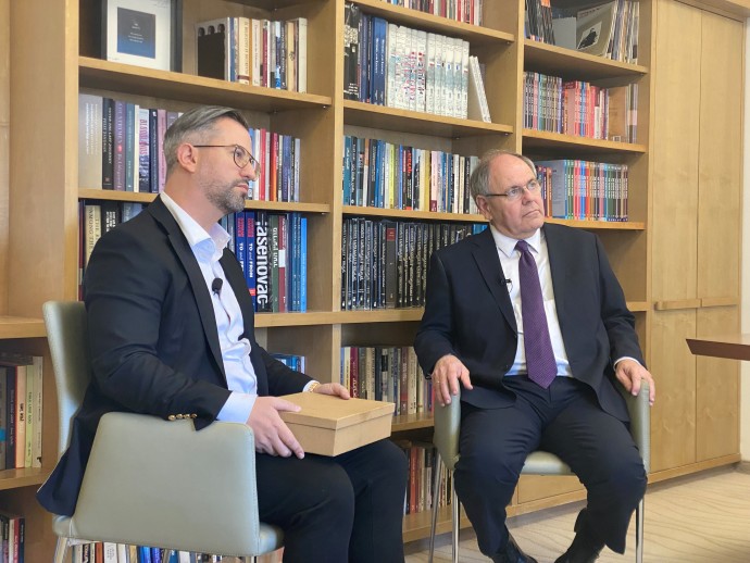 VISITING Yad Vashem for a meeting with chairman Dani Dayan: Preserving the memory of the Holocaust is vital in standing up against antisemitism today. (Credit: Neishlos Foundation)