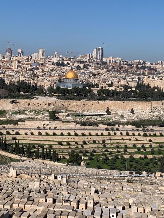 Looking to the West of the Mount of Olives (Credit: MAAYAN JAFFE-HOFFMAN)