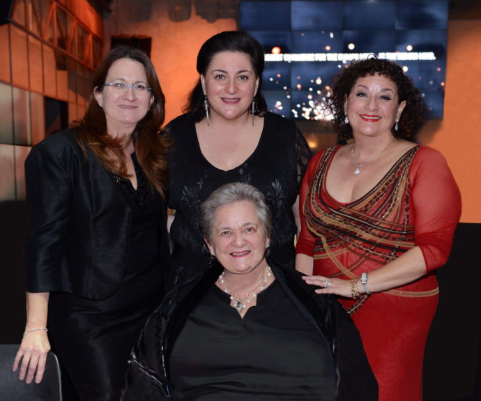  Standing, from left: Danna, Naomi and Sharon Azrieli. Seated: Stephanie Azrieli. (Credit: Azrieli Group)