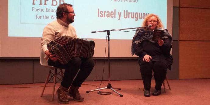 Israeli poet Gili Haimovich in Chile (Credit: Embassy of Israel in Chile)