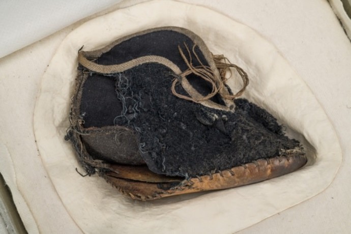 A child’s shoe at the Auschwitz Museum (Credit: March of the living)