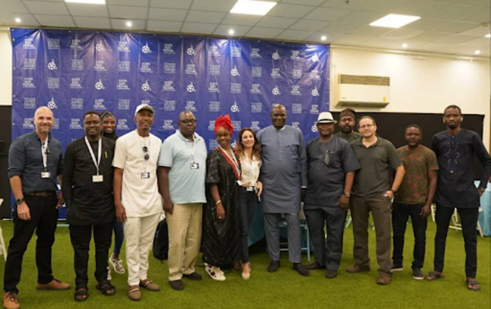 The Nigerian delegation at Haifa film festival (Credit: ISRAELI EMBASSY IN NIGERIA)