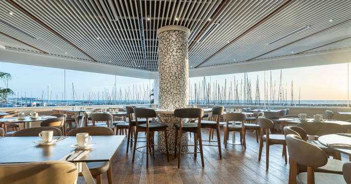 ‘IT’S LIKE eating on a yacht’: The Carlton’s breakfast facility sits on the Mediterranean Sea (Credit: Harel Gilboa)
