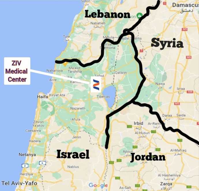 Ziv’s location close to Israel’s northern borders (Credit: Ziv Spokesperson)