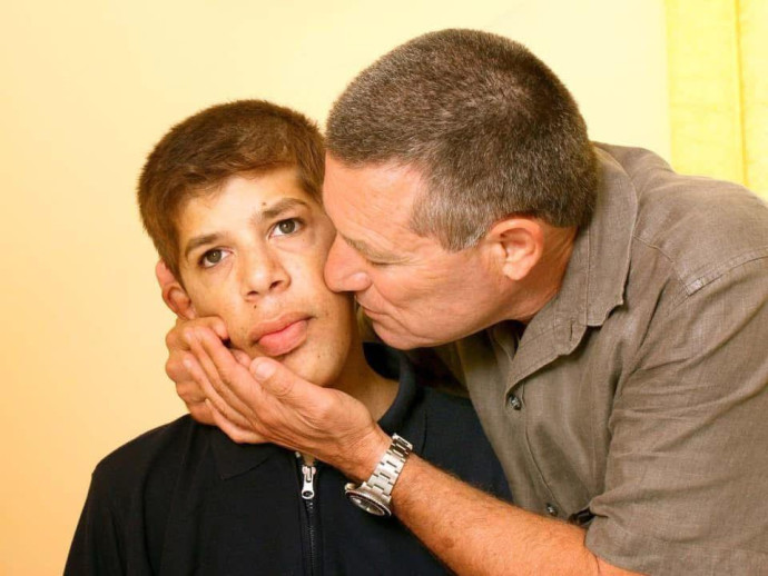 WITH SON ERAN. ‘Eran was the greatest teacher in my life.’