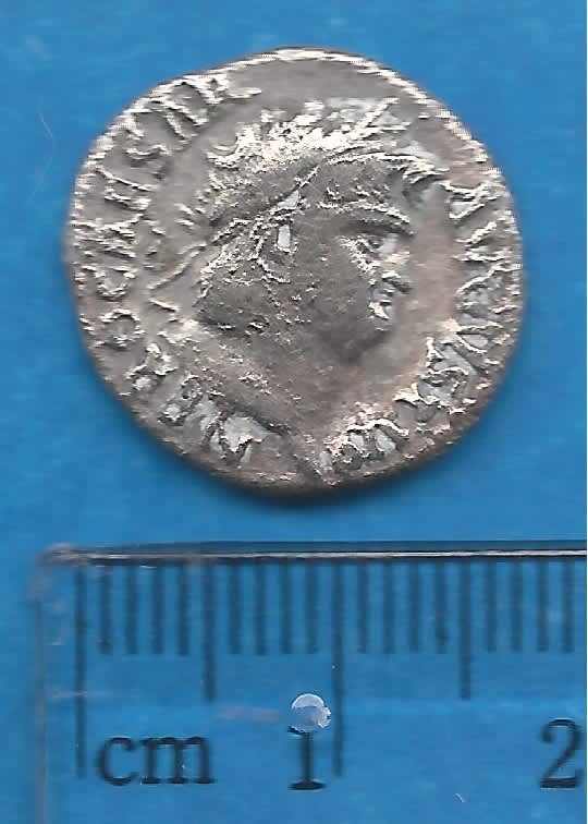  A silver coin from the time of Emperor Nero (65-66 CE) ( COURTESY OF JOUSUA DREY)