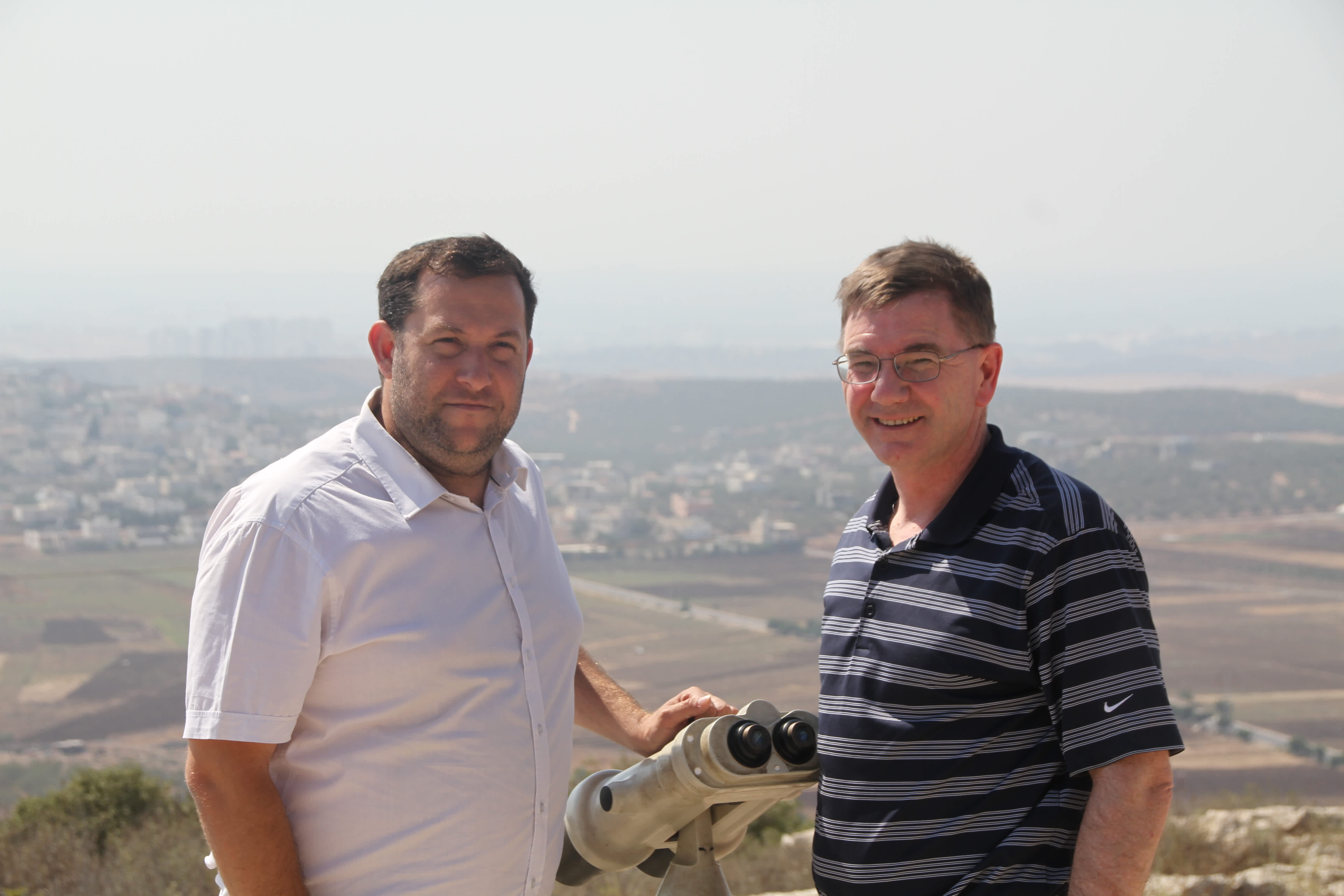 Samaria Regional Council head Yossi Dagan and Congressman Keith J. Rothfus (R-PA) in Peduel.	