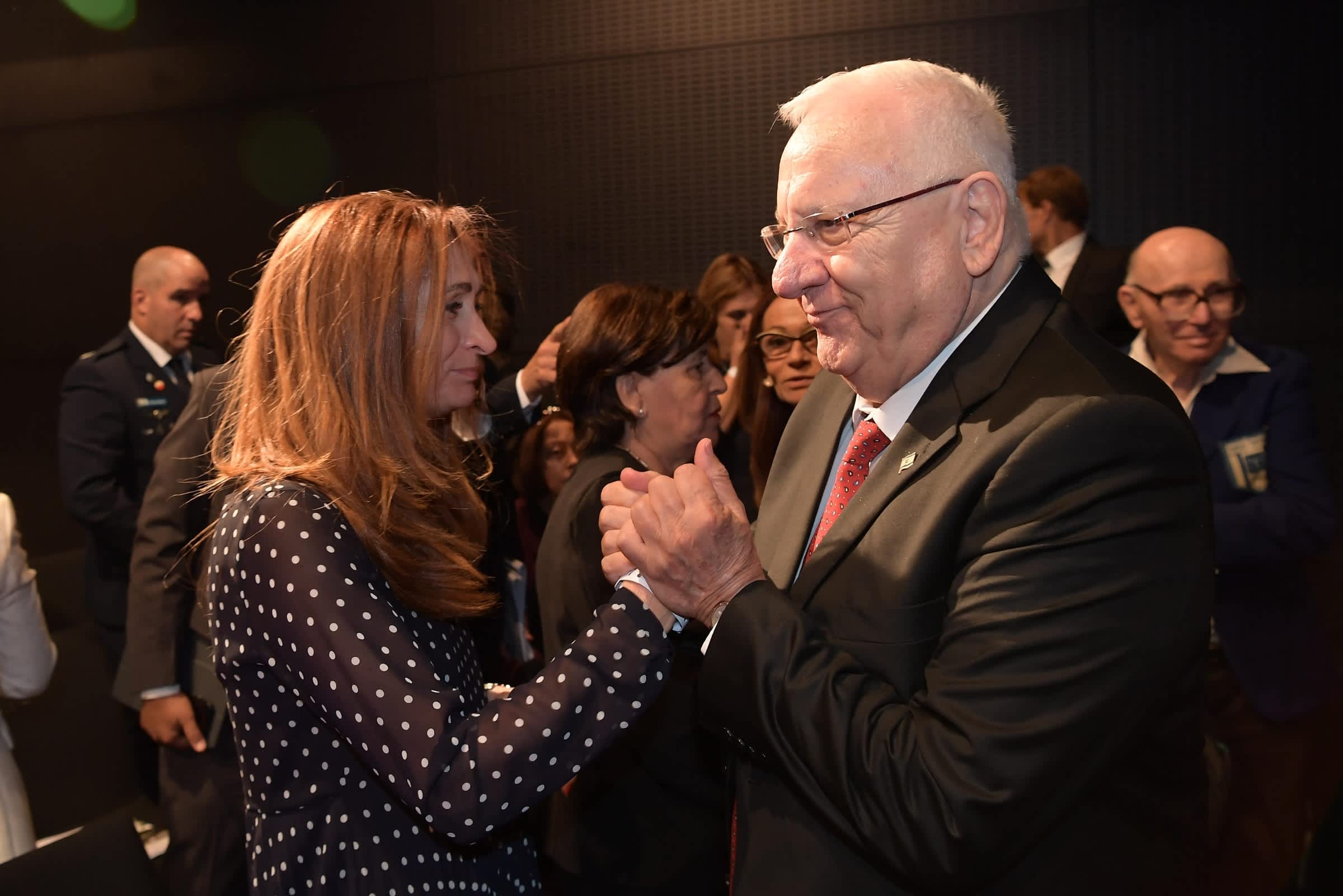 President Rivlin with family members (Courtesy)