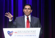 Israel's Ambassador to the UN Danny Danon speaks at the 8th annual Jerusalem Post Conference, New Yo