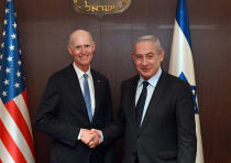  Prime Minister Benjamin Netanyahu and US Senator Rick Scott on March 27, 2024