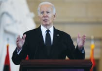  US PRESIDENT Joe Biden addresses the US Holocaust Memorial Museum’s Annual Days of Remembrance cere