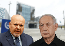 (L-R): International Criminal Court Prosecutor Karim Khan; Prime Minister Benjamin Netanyahu