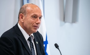 State Comptroller Matanyahu Englmann attends a press conference to announce the opening of an investigationn into Israel's Mount Meron disaster, at the State Comptroller offices in Jerusalem, May 3, 2021. 