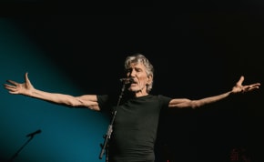 Former rock band "Pink Floyd" musician Roger Waters performs on stage during his tour, at Tacoma Dome in Tacoma, Washington, US, September 18, 2022.